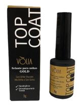 Top Coat Volia Gel Glitter Gold 9g