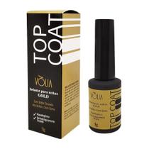Top Coat Vòlia Selante Finalizador Glitter Gold Uv 9g - Volia