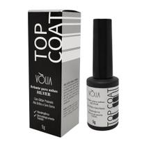 Top Coat Volia Selante Finalizador Glitter Silver Uv 9g