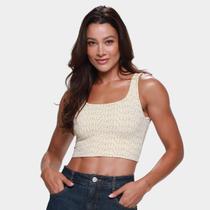 Top Colcci Jacquard Feminino Top Colcci Jacquard Feminino