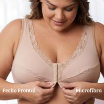 Top Com Abertura na Frente Sutia Fecho Frontal Microfibra Top Com Abertura na Frente Sutia Fecho Frontal Microfibra