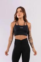 Top com alças duplas (preto)