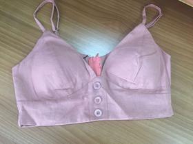 Top com bojo botão tam. m