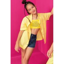 Top com Camisa Amarela Top com Camisa Amarela