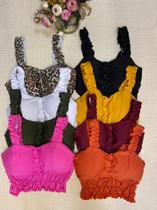 Top com elástico Tam u