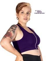 Top Com Ziper E Bojo Removível Plus Size Conforto Garantido pela Wolfox