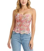 Top Corset Bistonny em Renda Floral Overbust Bustier XL Top Corset Bistonny em Renda Floral Overbust Bustier XL