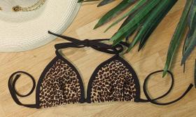 Top cortininha onça canelado