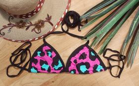 Top cortininha onça estilizada Top cortininha onça estilizada