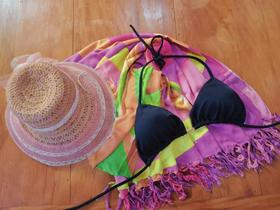 Top Cortininha Praia Regulável Avulso Biquíni Feminino Confortável Verão
