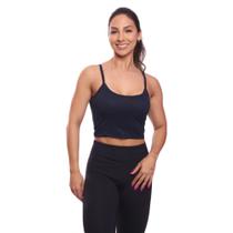 Top Cropped Alcinha Canelado Mulher Lisa Blusa Blusinha Básica Treino Academia