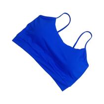 Top cropped alcinha com bojo proteção uv poliamida plus size Top cropped alcinha com bojo proteção uv poliamida plus size