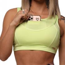 Top Cropped Celular Lima Moving - Moving Fitness