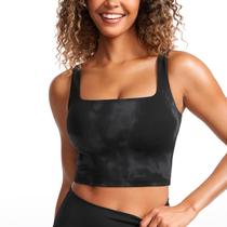 Top Cropped CRZ YOGA Butterluxe com Bojo Tie Dye Preto XXS