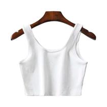 Top Cropped de Algodão Feminino - Sexy, com Decote U