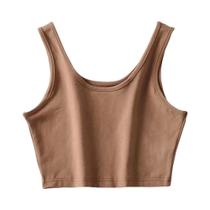 Top Cropped de Algodão Feminino - Sexy, com Decote U