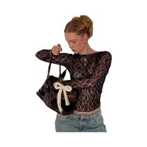 Top Cropped De Renda Transparente De Manga Longa Para Mulheres, Camiseta Sexy Bodycon Para Festa E Top Cropped De Renda Transparente De Manga Longa Para Mulheres, Camiseta Sexy Bodycon Para Festa E