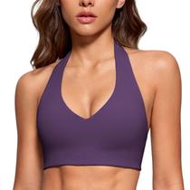 Top Cropped de Yoga Halter Longline com Bojo INGIA Roxo P Top Cropped de Yoga Halter Longline com Bojo INGIA Roxo P