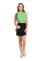 Top Cropped em Tricô Juvenil Gloss