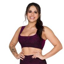 Top Cropped Faixa Poliamida Feminino Sem Bojo Sustentação Compressão Confortável Fitness Academia Top Cropped Faixa Poliamida Feminino Sem Bojo Sustentação Compressão Confortável Fitness Academia