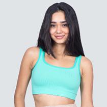 Top Cropped Feminino Canelado Polimiada 9009112-