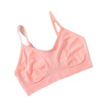 Top Cropped Feminino Sem Costura Canelado Push-Up Bralette Lingerie Sexy M-L