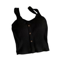 Top Cropped Feminino Y2K Com Bojo, Estilo Coreano, Ajuste Slim, Colete Casual De Verão Top Cropped Feminino Y2K Com Bojo, Estilo Coreano, Ajuste Slim, Colete Casual De Verão