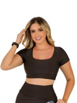Top Cropped Fitness Feminino Academia Treino Corrida Musculação Ginástica Caminhada The Start