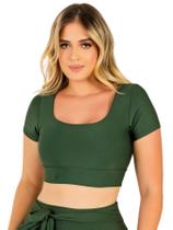 Top Cropped Fitness Feminino Academia Treino Corrida Musculação Ginástica Caminhada The Start