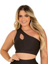 Top Cropped Fitness Feminino Tranversal Academia Treino Musculação Ginástica Caminhada The Start