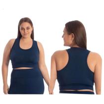 Top Cropped G1 ao G4 Nadador Plus Size Academia Grosso