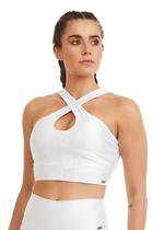 Top cropped glow branco cajubrasil Top cropped glow branco cajubrasil