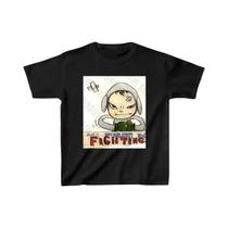 Top Cropped Gótico Punk Emo Estilo Y2K Harajuku Com Estampa Vintage De Anime, Slim Fit Grunge Para