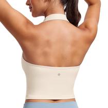 Top Cropped Halter com Bojo CRZ YOGA Butterluxe Branco XL Top Cropped Halter com Bojo CRZ YOGA Butterluxe Branco XL