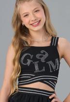 Top Cropped Juvenil Vanilla Cream