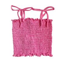Top Cropped Lastex Rosa - Baby Bella