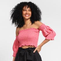 Top Cropped Loved Ciganinha Feminino Top Cropped Loved Ciganinha Feminino