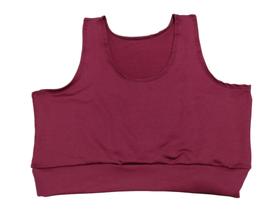 Top Cropped Nadador Plus Size G1 G2 G3 G4 Academia Grosso Fitness Feminino