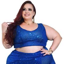 Top cropped regata brilhante de lantejoulas semitransparente forrado internamente cor de pele bege claro 38 ao 54 brilho