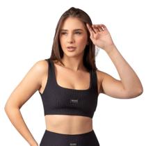 Top Cropped Regata Canelado Alça Larga