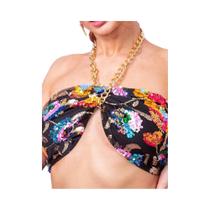 Top Cropped Rosa Com Lantejoulas Florais Bordadas, Estilo Y2K, Com Cordão Para Amarrar, Forro