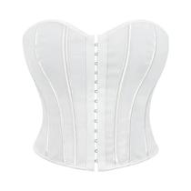 Top Cropped Sem Alças, Estilo Corset, Camisola De Verão, Bustier Para Mulheres