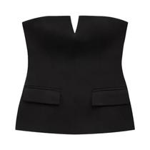 Top Cropped Sem Alças Para Mulheres, Sexy, Costas Descobertas, Moda Primavera, Bustier Top Cropped Sem Alças Para Mulheres, Sexy, Costas Descobertas, Moda Primavera, Bustier