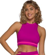 Top Cropped sem costura Selene - Rosa Orquídea