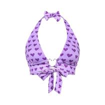 Top Cropped Sem Mangas Com Estampa De Coração Rosa, Estilo Kawaii, Bralette Camisola Para Mulheres Top Cropped Sem Mangas Com Estampa De Coração Rosa, Estilo Kawaii, Bralette Camisola Para Mulheres