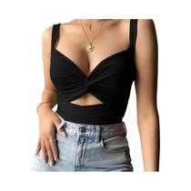 Top Cropped Sem Mangas Preto E Branco Para Mulheres, Sexy E Casual, Regata 2025, Top Tubo Feminino