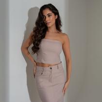 Top cropped susie jeans feminino Top cropped susie jeans feminino
