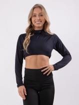 Top Cropped Térmico Poliamida Proteção UV Liso Academia Treino RLC Modas