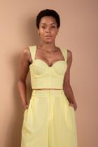 Top Cropped Trancy - Amarelo Top Cropped Trancy - Amarelo