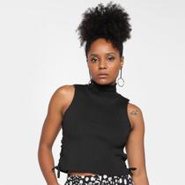 Top Cropped Tricô Mercatto Canelada Feminina Top Cropped Tricô Mercatto Canelada Feminina